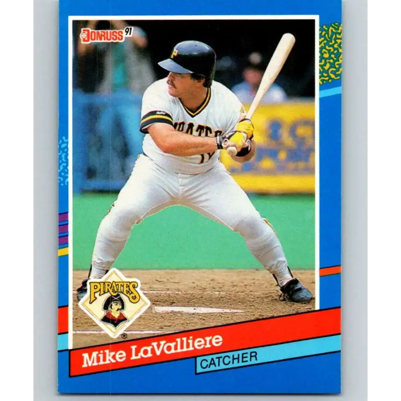 1991 Donruss #121 Mike LaValliere NM-MT Pittsburgh Pirates Baseball Card - Baseball Card Single