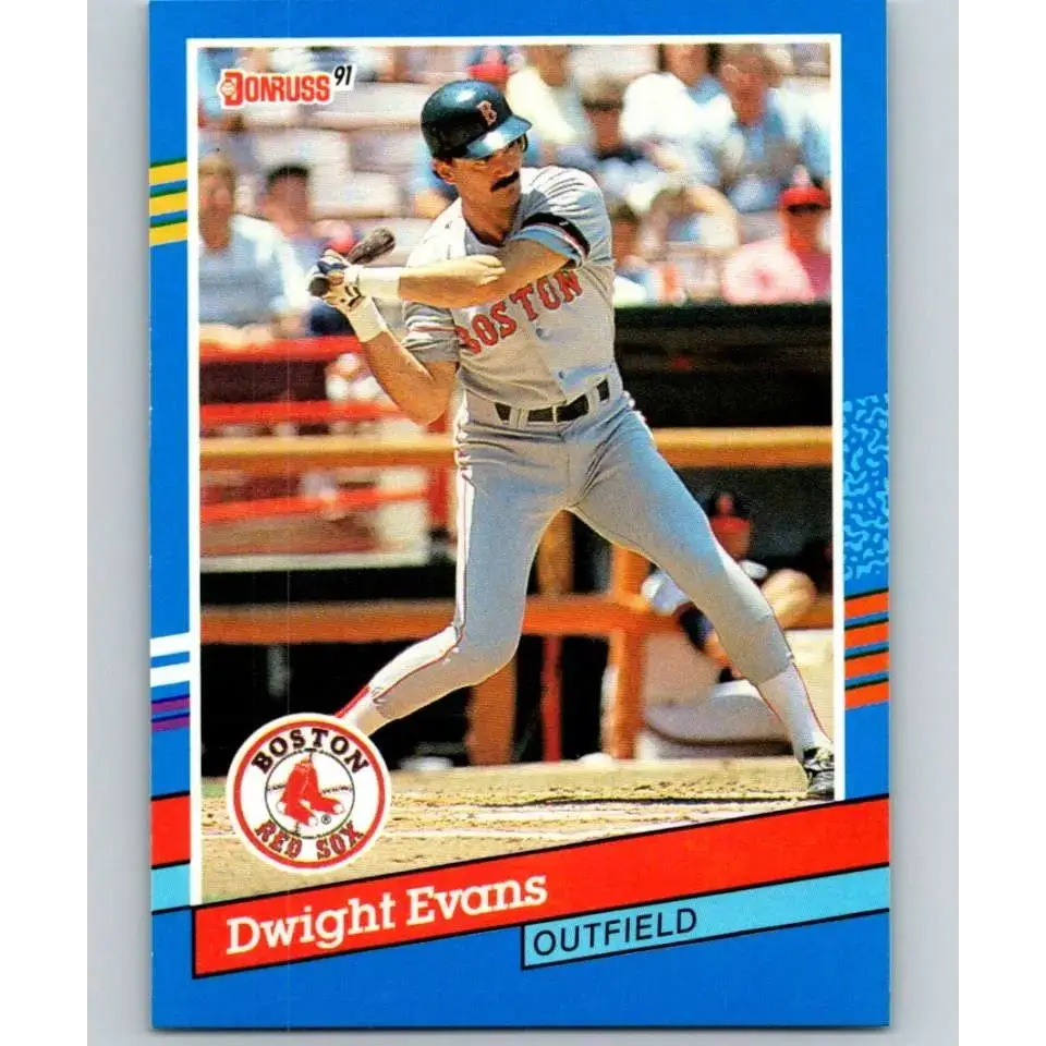 1991 Donruss #122 Dwight Evans NM-MT Boston Red Sox Baseball Card - Baseball Card Single