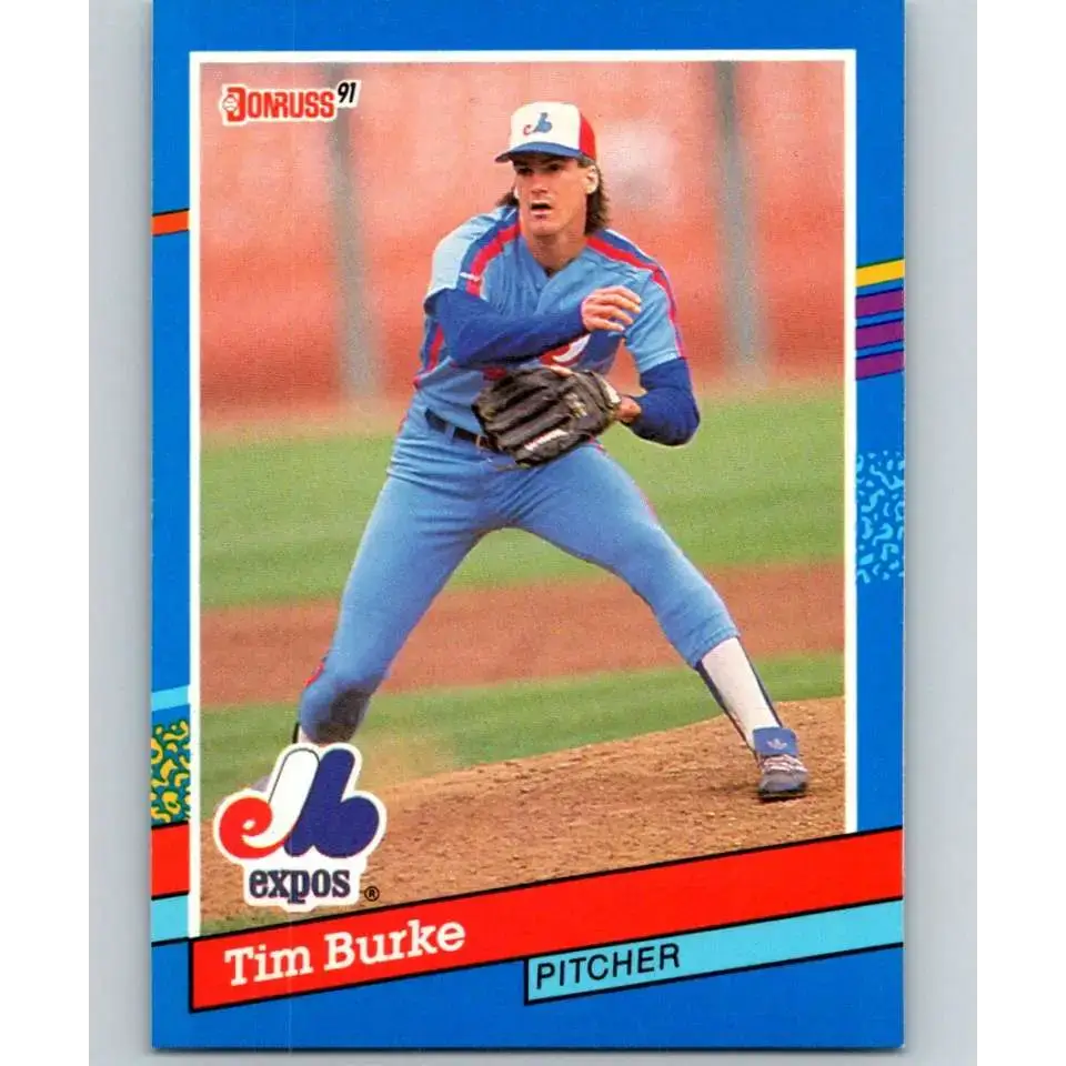1991 Donruss #125 Tim Burke NM-MT Montreal Expos Baseball Card - Baseball Card Single