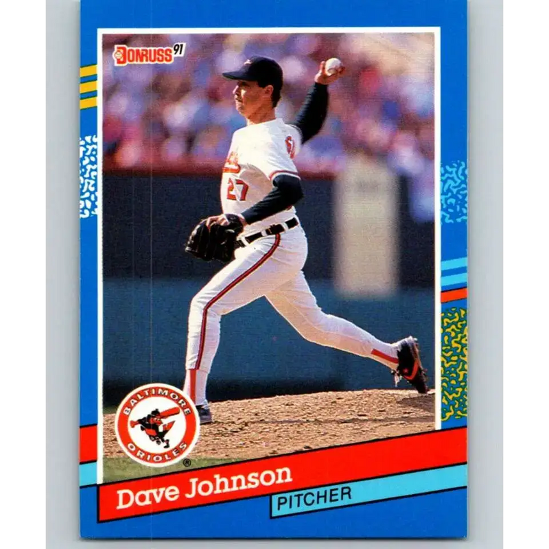 1991 Donruss #126 Dave Johnson NM-MT Baltimore Orioles Baseball Card - Baseball Card Single