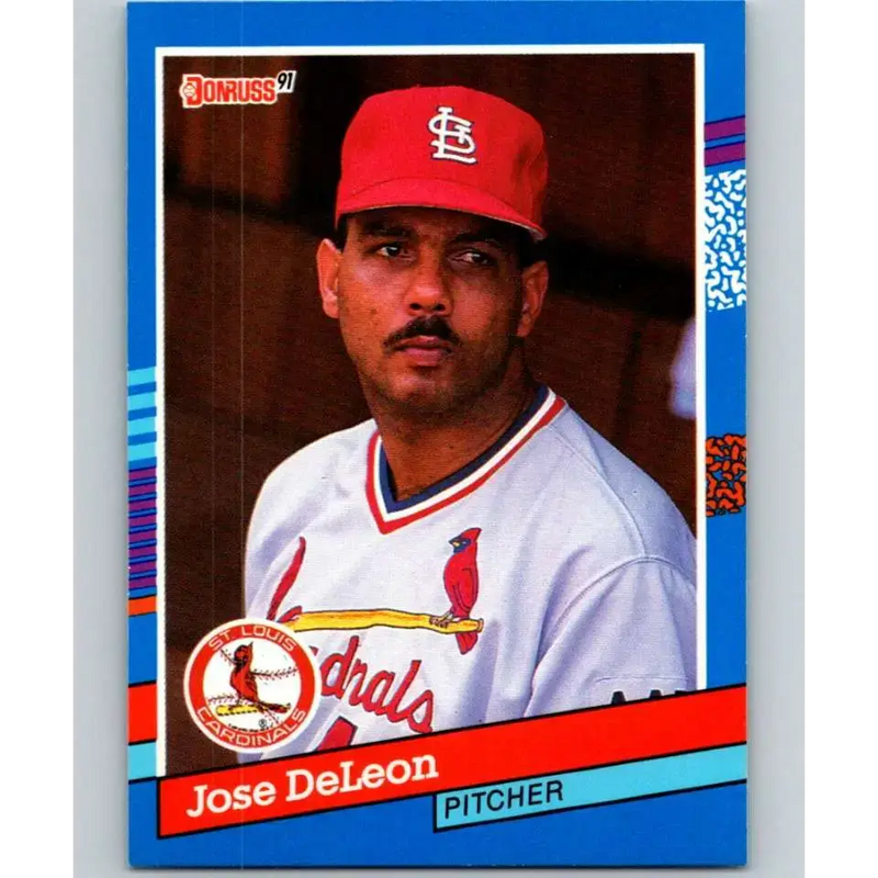 1991 Donruss #128 Jose DeLeon NM-MT St. Louis Cardinals Baseball Card - Baseball Card Single
