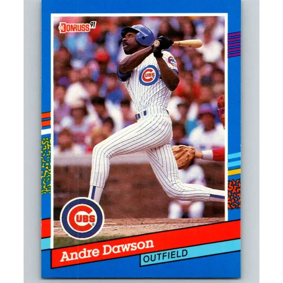 1991 Donruss #129 Andre Dawson NM-MT Chicago Cubs Baseball Card - Baseball Card Single