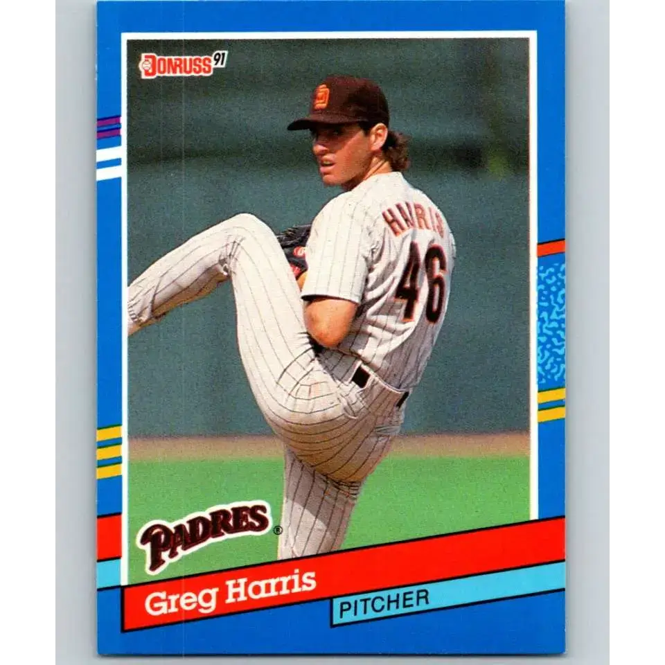 1991 Donruss #131 Greg Harris NM-MT San Diego Padres Baseball Card - Baseball Card Single