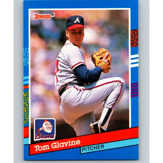 1991 Donruss #132 Tom Glavine NM-MT Atlanta Braves Baseball Card - Baseball Card Single