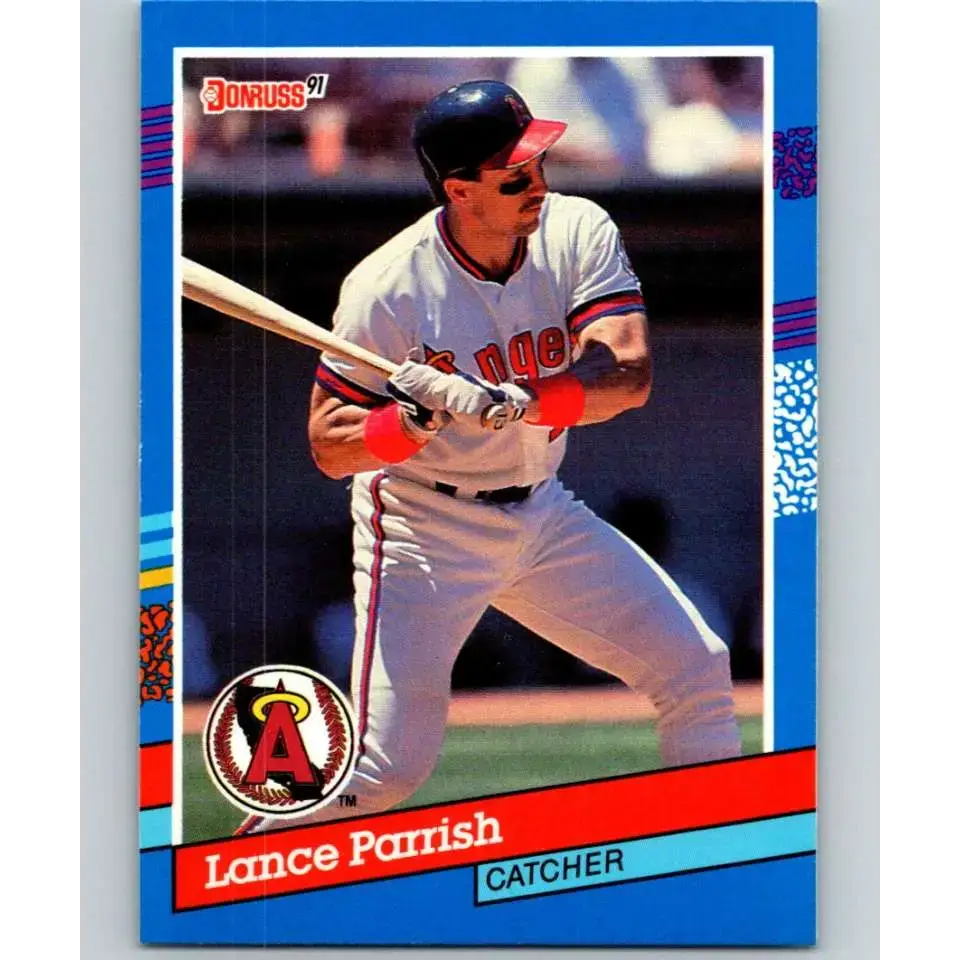 1991 Donruss #135 Lance Parrish UER NM-MT California Angels Baseball Card - Baseball Card Single