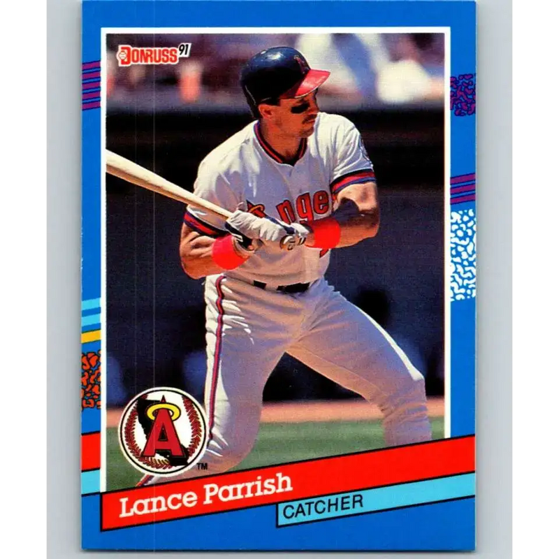 1991 Donruss #135 Lance Parrish UER NM-MT California Angels Baseball Card - Baseball Card Single