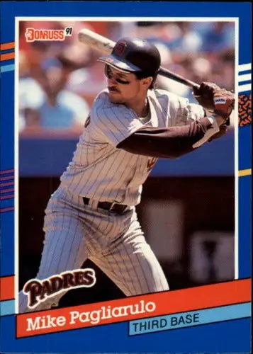 Original gloss Mike Pagliarulo baseball card 1991 Donruss NM-MT Padres