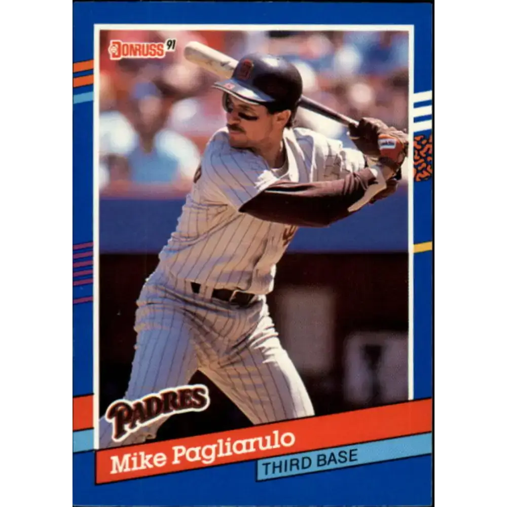 1991 Donruss #140 Mike Pagliarulo NM-MT San Diego Padres Baseball Card - Baseball Card Single