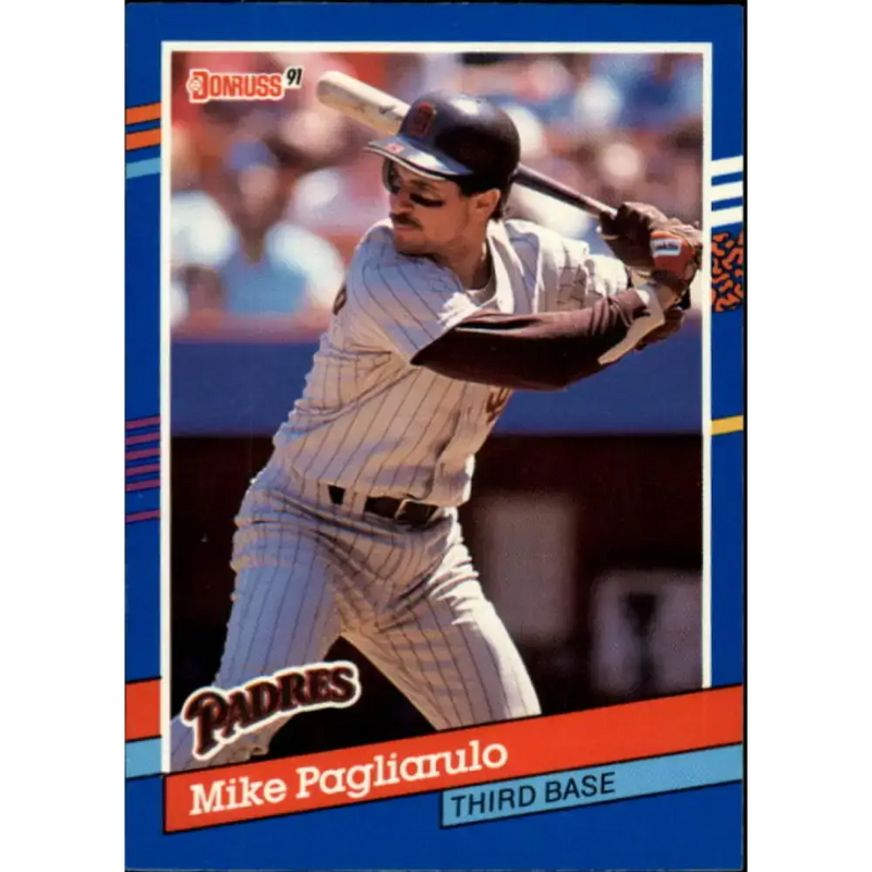 1991 Donruss #140 Mike Pagliarulo NM-MT San Diego Padres Baseball Card - Baseball Card Single