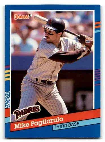 Original gloss 1991 Donruss Mike Pagliarulo San Diego Padres baseball card