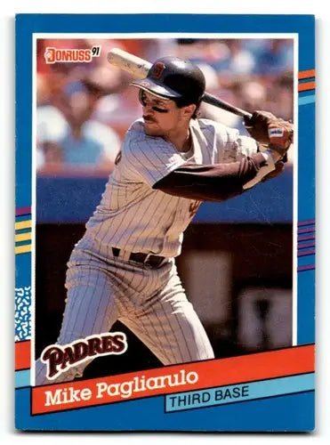 1991 Donruss #140 Mike Pagliarulo San Diego Padres Baseball Cards EX ID:57710 - Baseball Card Single