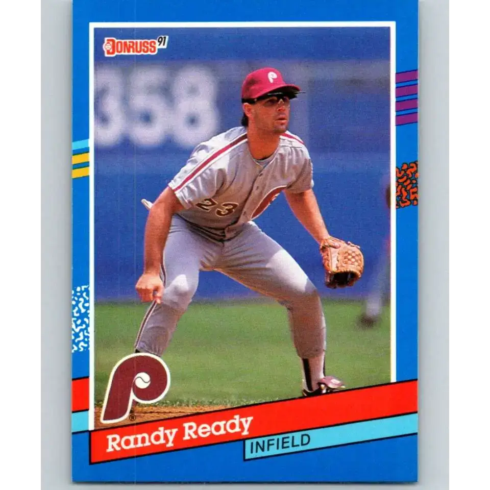 1991 Donruss #148 Randy Ready NM-MT Philadelphia Phillies Baseball Card - Baseball Card Single