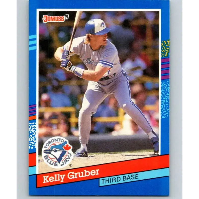 1991 Donruss #149 Kelly Gruber NM-MT Toronto Blue Jays Baseball Card - Baseball Card Single