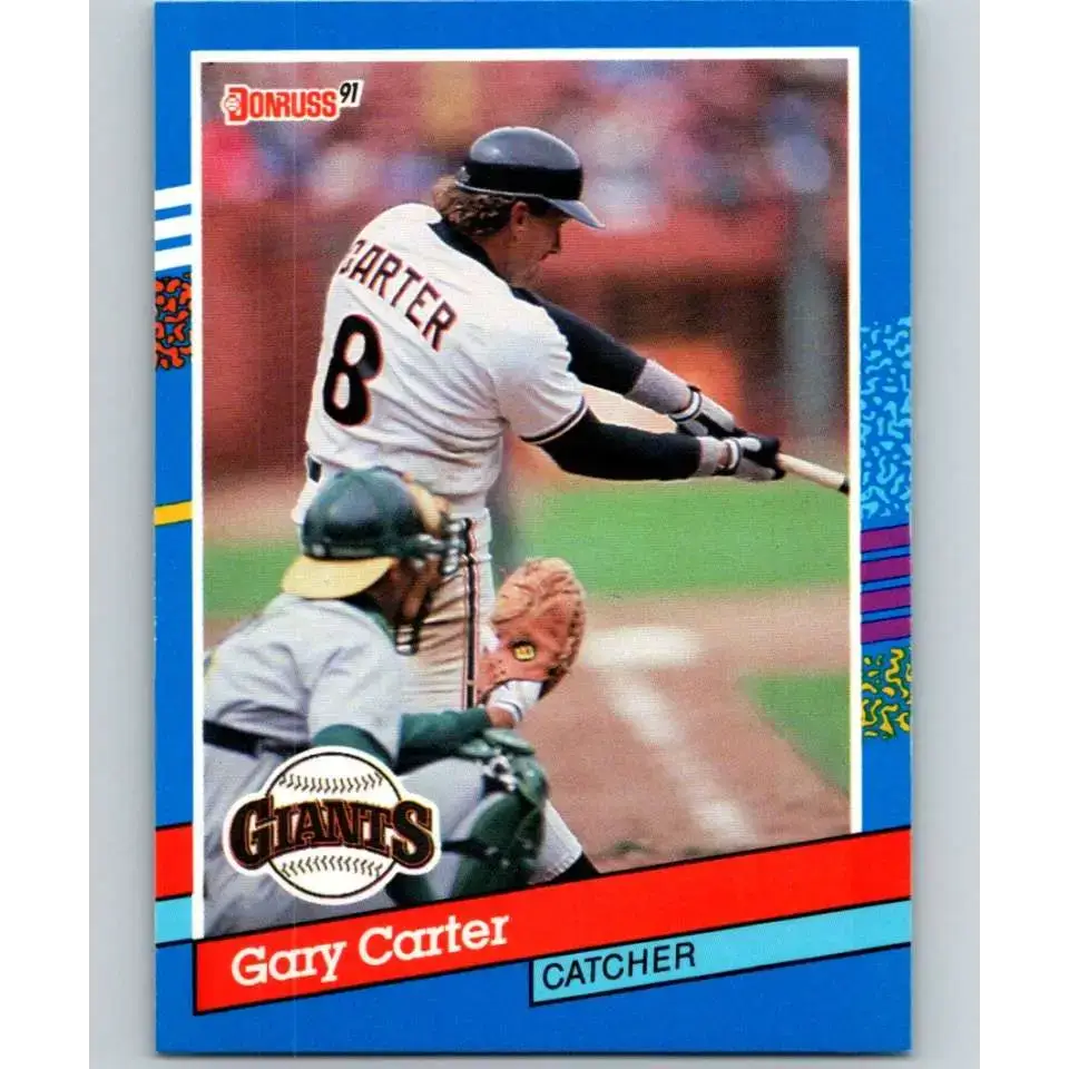 1991 Donruss #151 Gary Carter NM-MT San Francisco Giants Baseball Card - Baseball Card Single