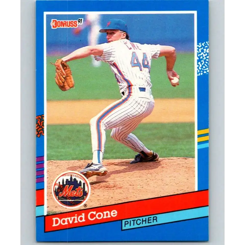 1991 Donruss #154 David Cone NM-MT New York Mets Baseball Card - Baseball Card Single