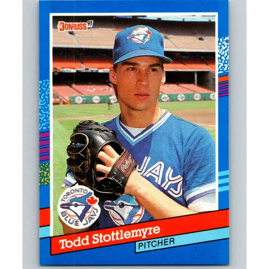 1991 Donruss #155 Todd Stottlemyre NM-MT Toronto Blue Jays Baseball Card - Baseball Card Single