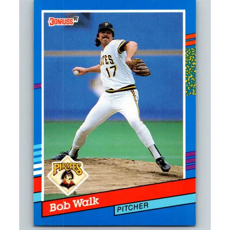 1991 Donruss #157 Bob Walk NM-MT Pittsburgh Pirates Baseball Card - Baseball Card Single