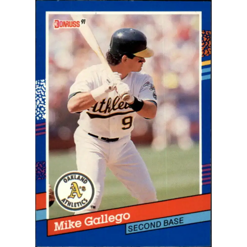 1991 Donruss #158 Mike Gallego NM-MT Oakland Athletics Baseball Card - Baseball Card Single
