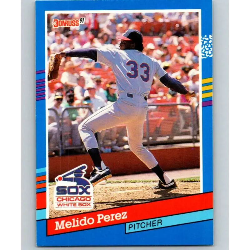1991 Donruss #164 Melido Perez NM-MT Chicago White Sox Baseball Card - Baseball Card Single