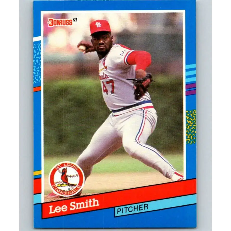 1991 Donruss #169 Lee Smith NM-MT St. Louis Cardinals Baseball Card - Baseball Card Single