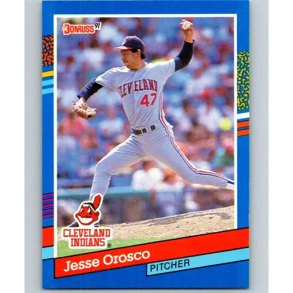 1991 Donruss #171 Jesse Orosco NM-MT Cleveland Indians Baseball Card - Baseball Card Single