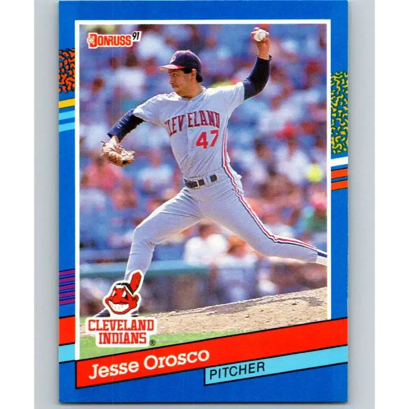 1991 Donruss #171 Jesse Orosco NM-MT Cleveland Indians Baseball Card - Baseball Card Single