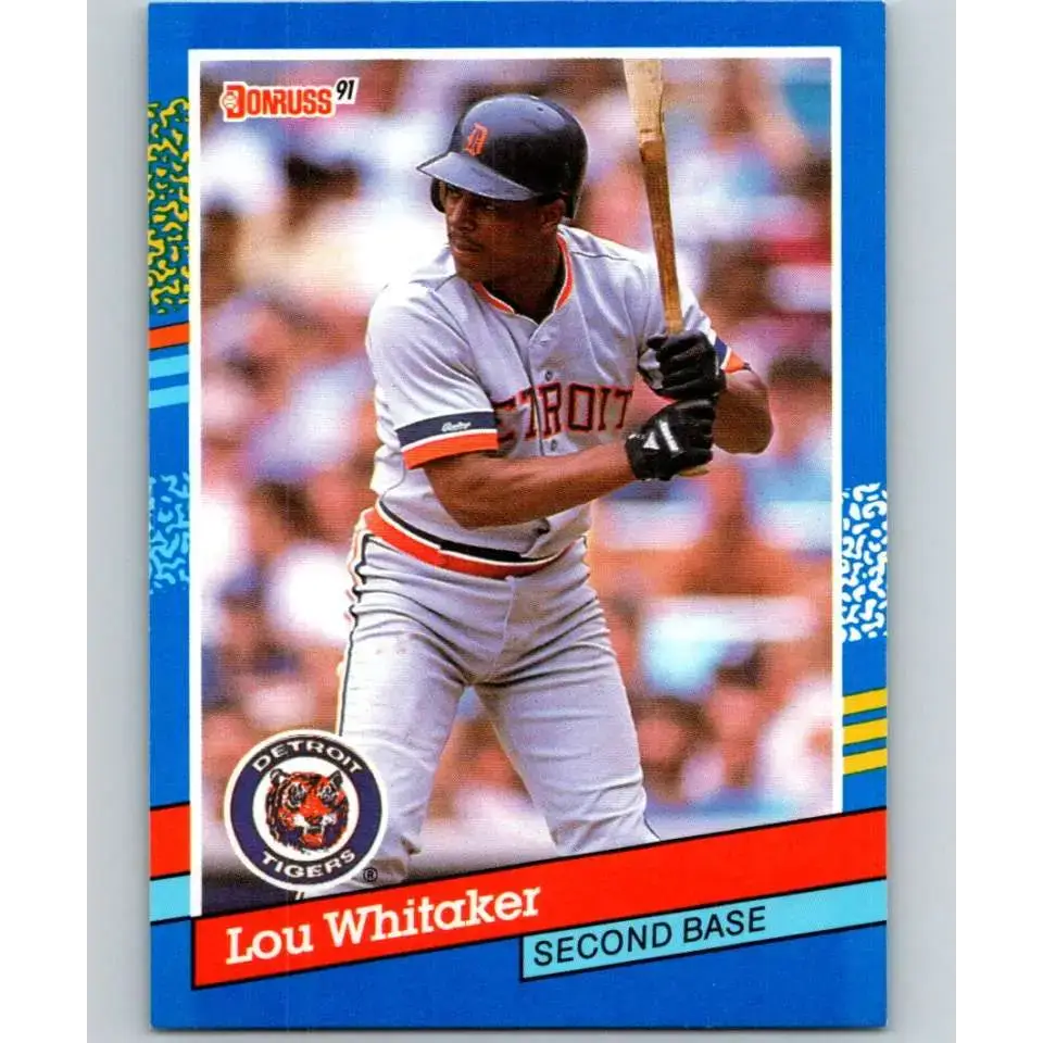 1991 Donruss #174 Lou Whitaker NM-MT Detroit Tigers Baseball Card - Baseball Card Single