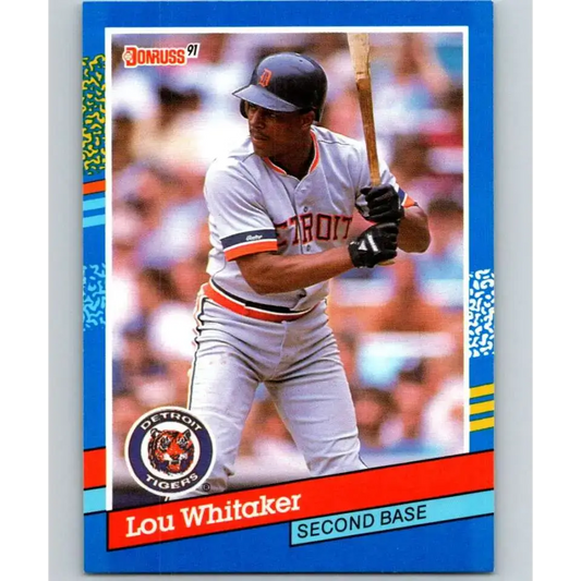 1991 Donruss #174 Lou Whitaker NM-MT Detroit Tigers Baseball Card - Baseball Card Single