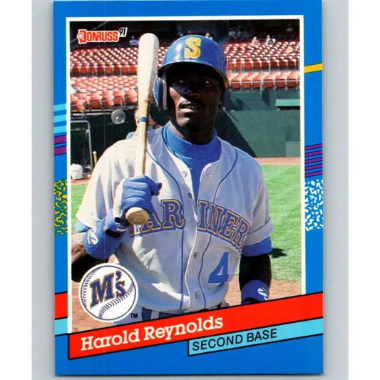 1991 Donruss #175 Harold Reynolds NM-MT Seattle Mariners Baseball Card - Baseball Card Single