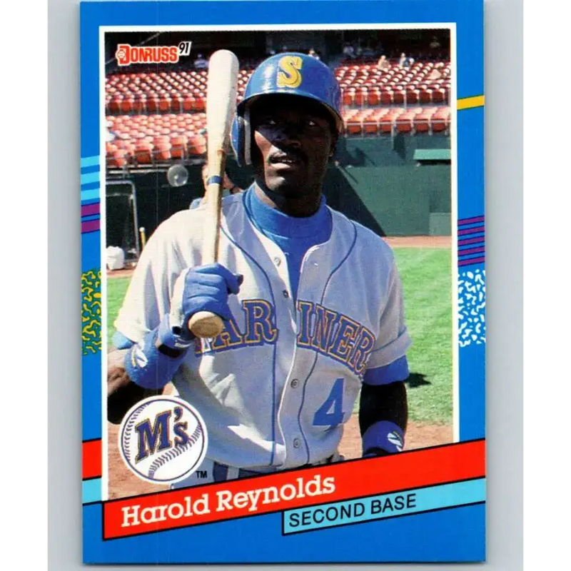 1991 Donruss #175 Harold Reynolds NM-MT Seattle Mariners Baseball Card - Baseball Card Single