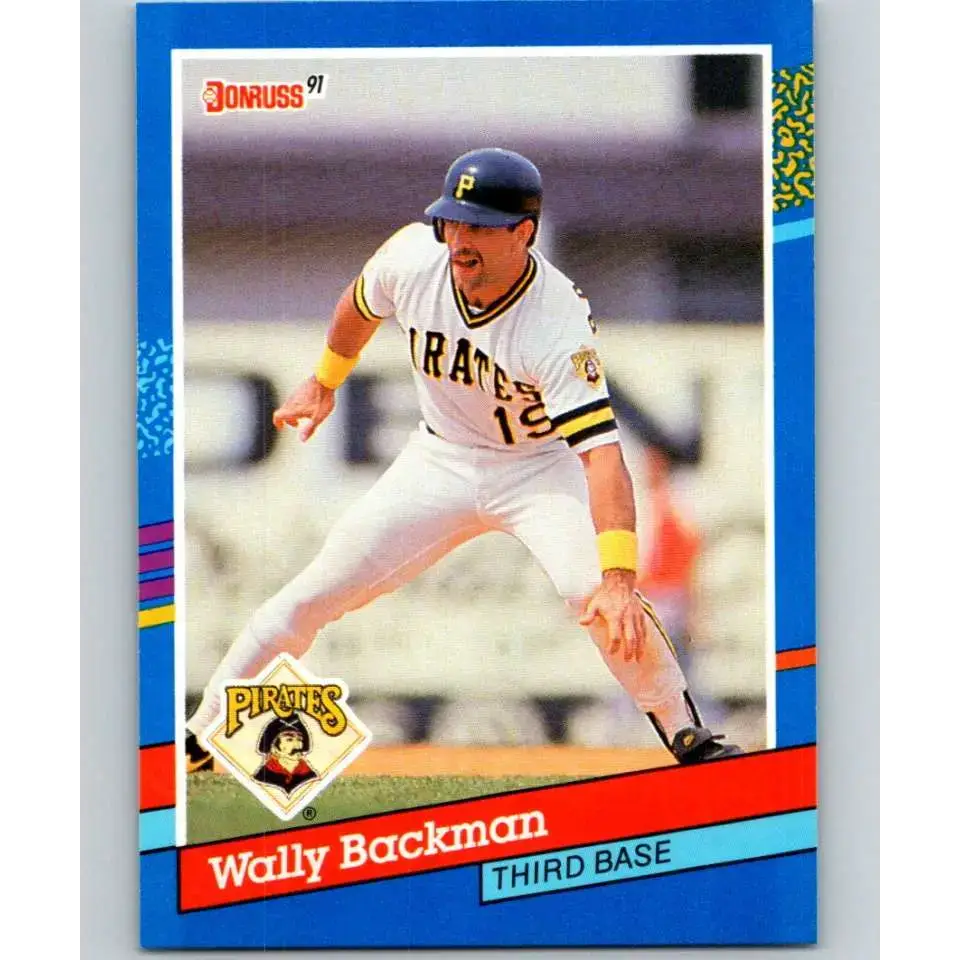 1991 Donruss #177 Wally Backman NM-MT Pittsburgh Pirates Baseball Card - Baseball Card Single