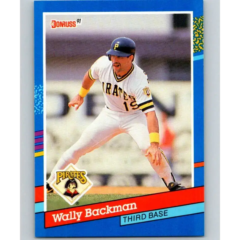 1991 Donruss #177 Wally Backman NM-MT Pittsburgh Pirates Baseball Card - Baseball Card Single
