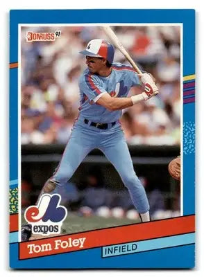 1991 Donruss #180a Tom Foley - Baseball Card Single