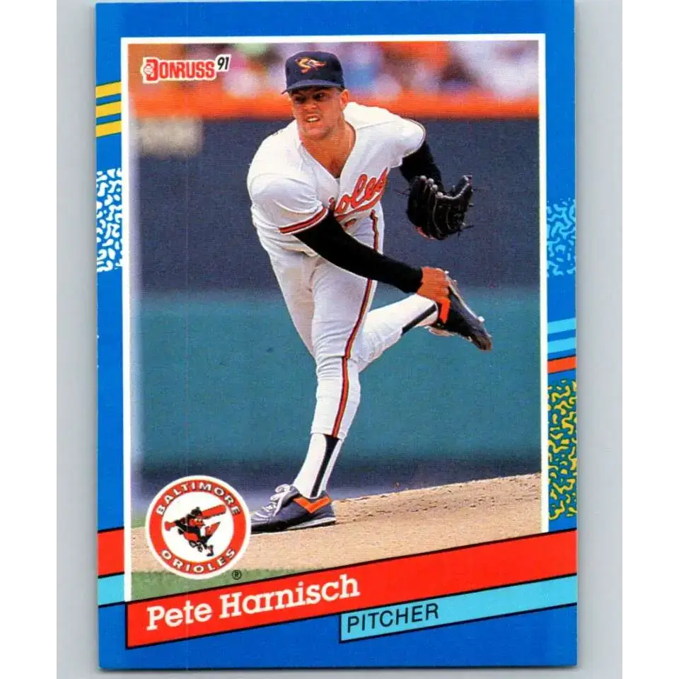 1991 Donruss #181 Pete Harnisch NM-MT Baltimore Orioles Baseball Card - Baseball Card Single