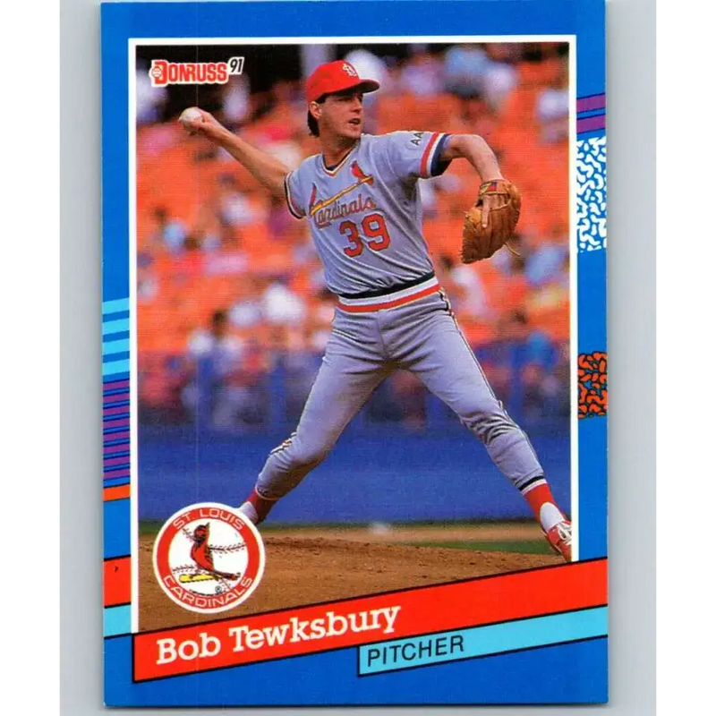 1991 Donruss #183 Bob Tewksbury NM-MT St. Louis Cardinals Baseball Card - Baseball Card Single