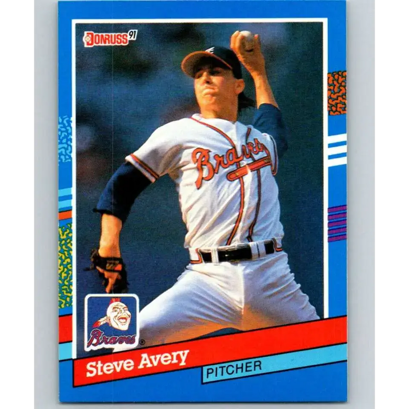 1991 Donruss #187 Steve Avery UER NM-MT Atlanta Braves Baseball Card - Baseball Card Single