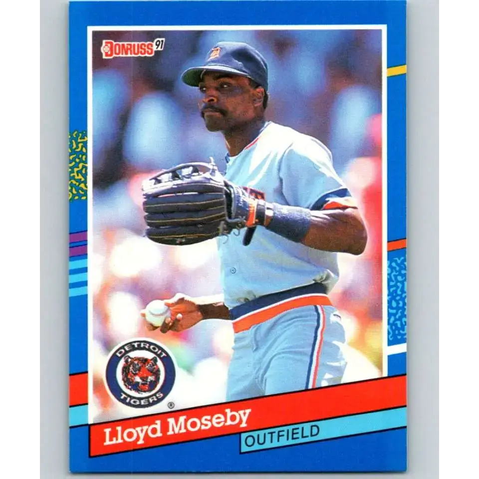 1991 Donruss #188 Lloyd Moseby NM-MT Detroit Tigers Baseball Card - Baseball Card Single