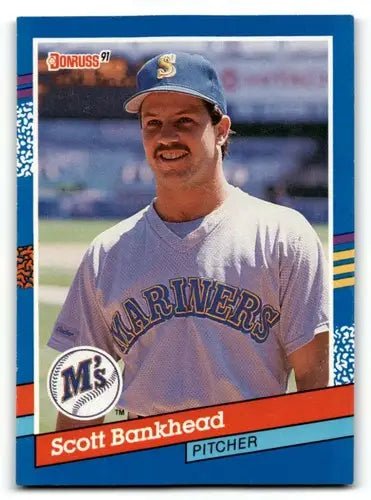 1991 Donruss #189 Scott Bankhead Seattle Mariners Baseball Cards EX/ ID:57696 - Baseball Card Single