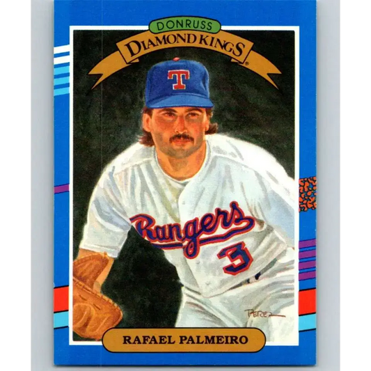 1991 Donruss #19 Rafael Palmeiro DK UER NM-MT Texas Rangers Baseball Card - Baseball Card Single