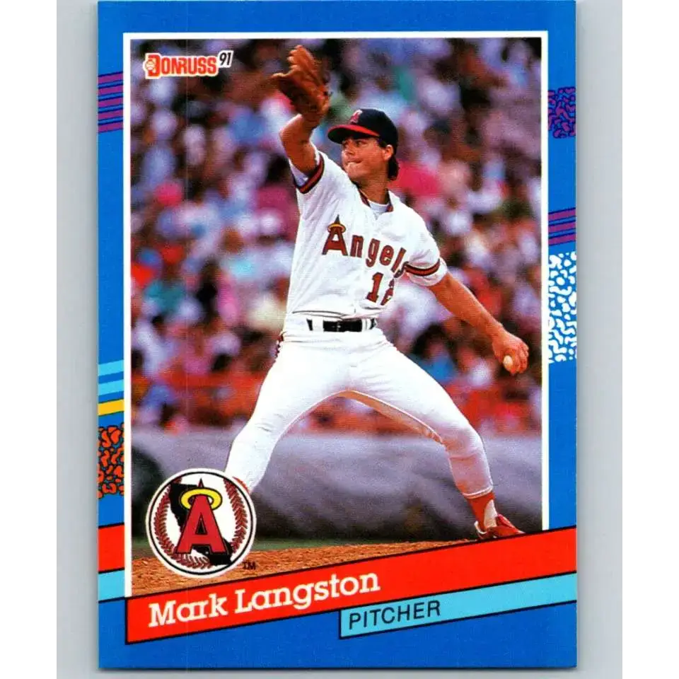 1991 Donruss #190 Mark Langston NM-MT California Angels Baseball Card - Baseball Card Single