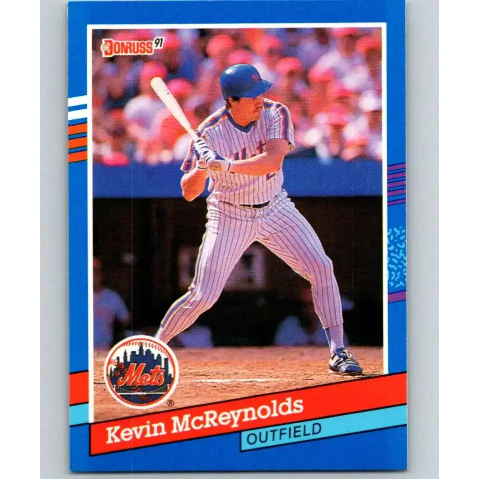 1991 Donruss #191 Kevin McReynolds NM-MT New York Mets Baseball Card - Baseball Card Single