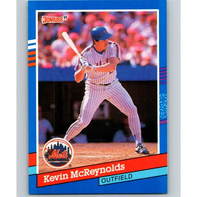 1991 Donruss #191 Kevin McReynolds NM-MT New York Mets Baseball Card - Baseball Card Single