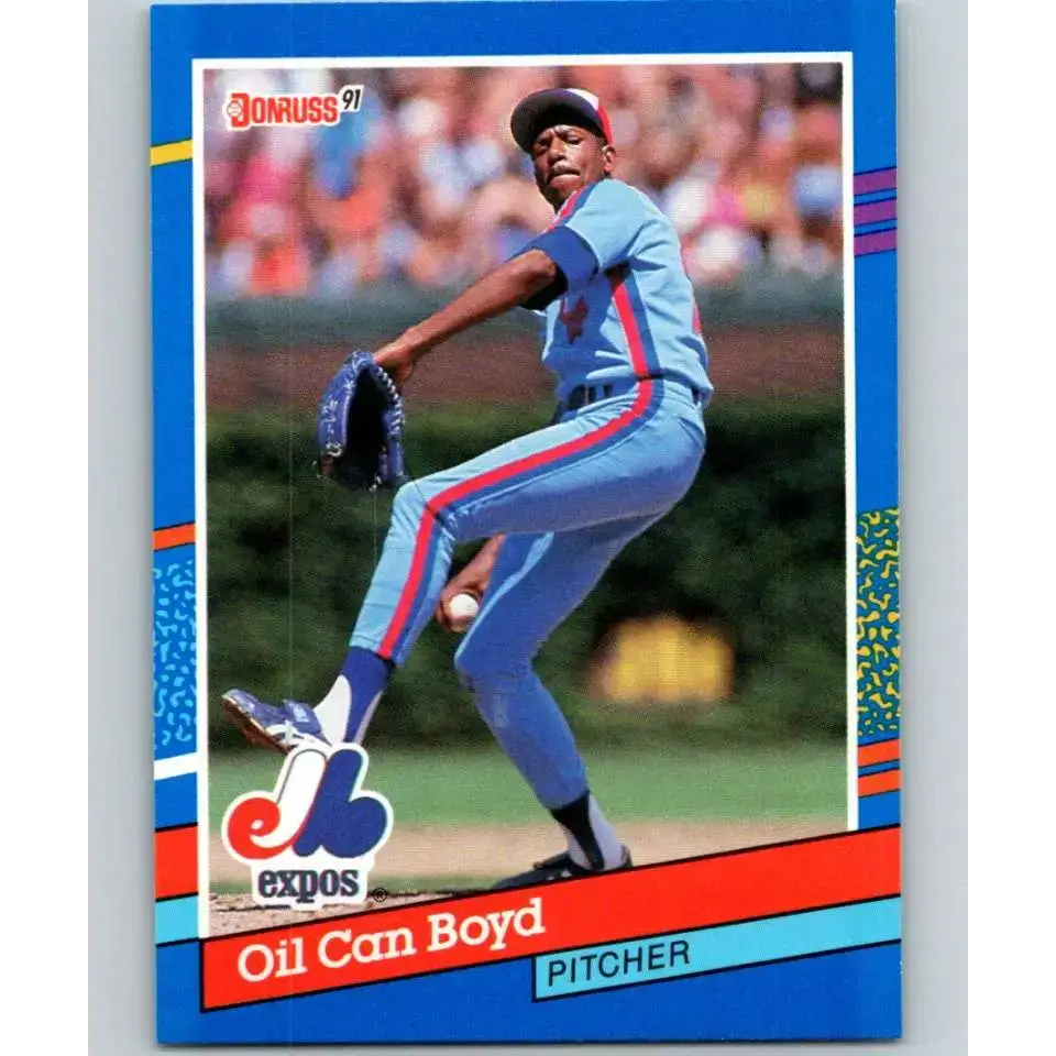 1991 Donruss #194 Oil Can Boyd NM-MT Montreal Expos Baseball Card - Baseball Card Single