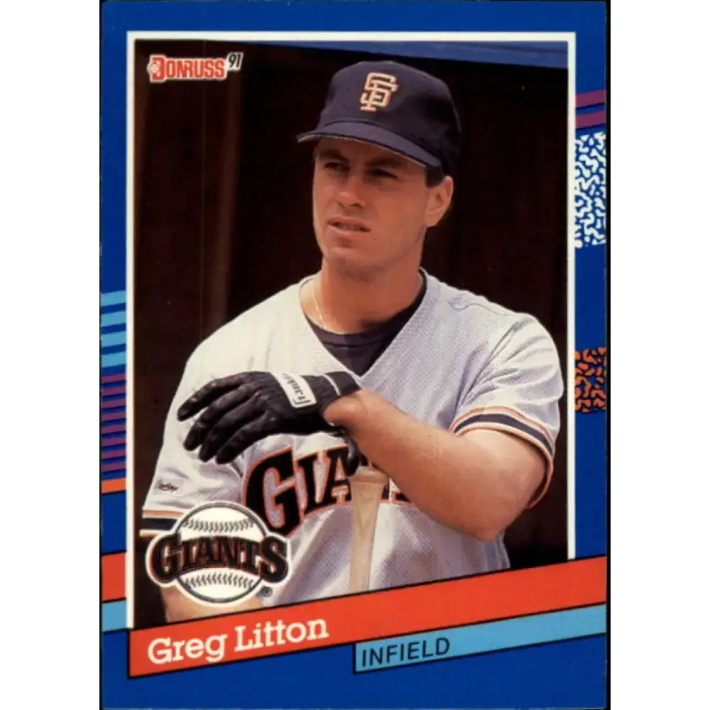 1991 Donruss #198 Greg Litton NM-MT San Francisco Giants Baseball Card - Baseball Card Single