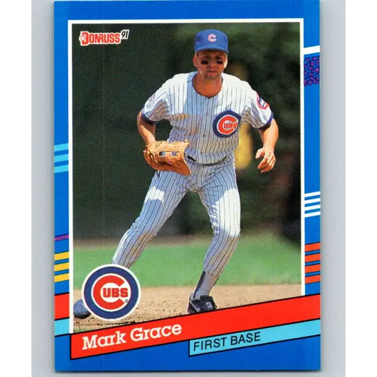 1991 Donruss #199 Mark Grace NM-MT Chicago Cubs Baseball Card - Baseball Card Single