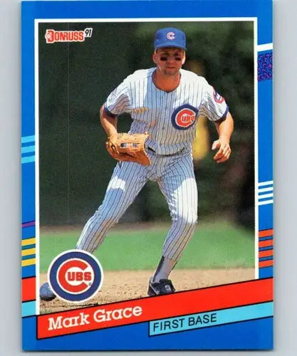 Original gloss 1991 Donruss Mark Grace baseball card featuring Simply Sandoval Cubs’},{’role’:’user、】【system不中返