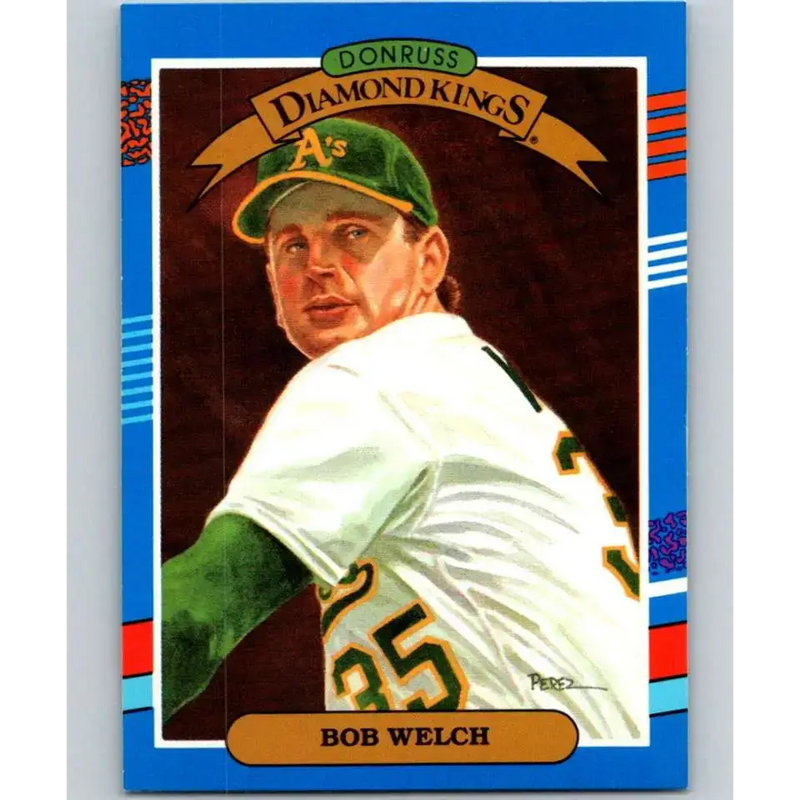 1991 Donruss #20 Bob Welch DK NM-MT Oakland Athletics Baseball Card - Baseball Card Single