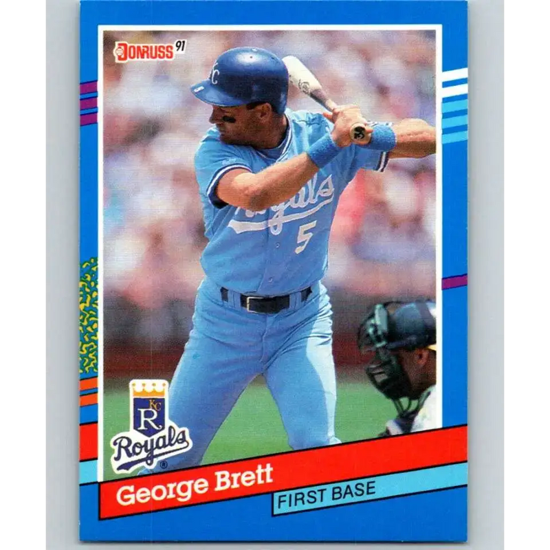 1991 Donruss #201 George Brett NM-MT Kansas City Royals Baseball Card - Baseball Card Single