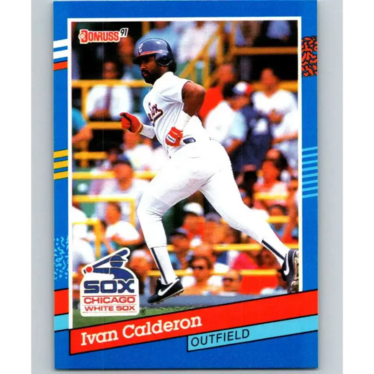 1991 Donruss #203 Ivan Calderon NM-MT Chicago White Sox Baseball Card - Baseball Card Single