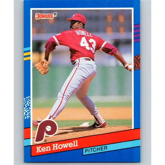 1991 Donruss #204 Ken Howell NM-MT Philadelphia Phillies Baseball Card - Baseball Card Single